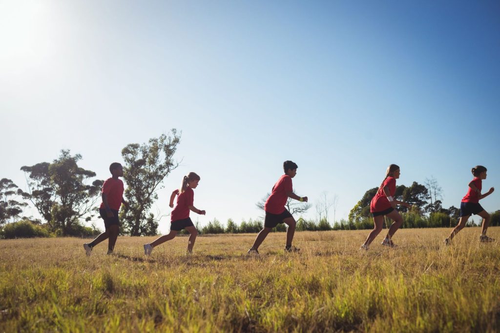 People running